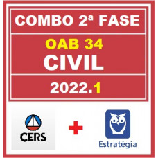 COMBO 2 em 1 - OAB 2ª FASE XXXIV (34) - DIREITO CIVIL - CERS + ESTRATÉGIA - 2022 - AGORA VOCÊ PASSA!