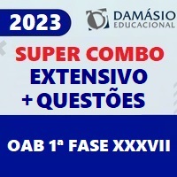OAB 1ª FASE XXXVII 37 – SUPER COMBO (EXTENSIVO + QUESTÕES) DAMÁSIO - 2023