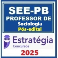 SEE PB  Professor de Educação Básica - Sociologia Pacote - 2025 Pós-Edital